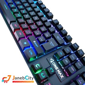 تصویر کیبورد گیمینگ وان مکس مدل OM-G5500 RGB ONE MAX OM-G5500 RGB GAMING KEYBOARD