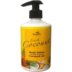 تصویر لوسیون بدن سوپکس حاوی روغن نارگیل حجم 350 میل Soapex Body Lotion Coconut Oil 350ml
