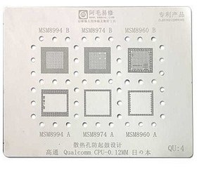 تصویر ورق شابلون QUALCOM CPU QU4 