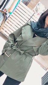 تصویر ترنچ کت یقه انگلیسی Trench coat