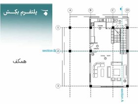 تصویر نقشه خانه ویلایی نقشه ساختمان دوبلکس villa-003 