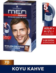 تصویر رنگ مو اورجینال برند Schwarzkopf men perfect مدل Men Perfect Saç Boyası No:70 کد 129890072 