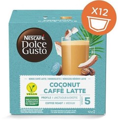 تصویر کپسول Dolce gusto دولچه گوستو coco caffe latte لاته نارگیل 