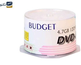 تصویر دی وی دی خام باجت مدل DVD-R بسته 50 عددی Budget DVD-R Pack of 50