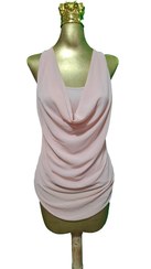 تصویر تاپ زنانه مجلسی طرحدار هلویی(استوک) 