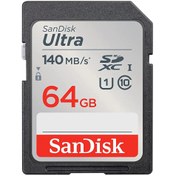 تصویر کارت حافظه MicroSD سن دیسک مدل Ultra ظرفیت 64 گیگابایت – 140MB/s ا SanDisk Ultra microSDXC UHS-l Card Up to 140MBPs 64Gb SanDisk Ultra microSDXC UHS-l Card Up to 140MBPs 64Gb