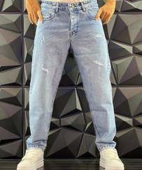 تصویر شلوار مام جین یخی زاپ دار مردانه کد ۴۴ 