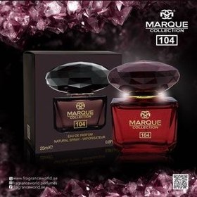 تصویر ادوپرفیوم زنانه مارکویی کالکشن (Marque Collection) مدل Versace Crystal Noir کد 104 حجم 25 میلی لیتر عطر و ادکلن (UNISEX) 25 میلی لیتر