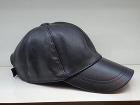 تصویر کلاه نقاب دار چرم طبیعی 