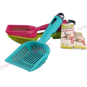 تصویر بیلچه مشبک با رول فین پت Finn Pet Litter Scoop