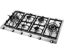 تصویر اجاق گاز اخوان مدل G107 شش شعله استیل 