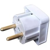 تصویر دوشاخه چهارگوش میله برنجی کوشا نگین 