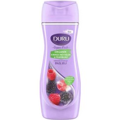 تصویر شامپو بدن دورو سری Organic Fruits با رایحه میوه های قرمز و تمشک حجم 450 میل DURU Organic Fruits series body shampoo with coconut and vanilla scent with Aroma of red fruits and raspberries