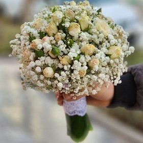 تصویر دسته گل عروس کد 21 