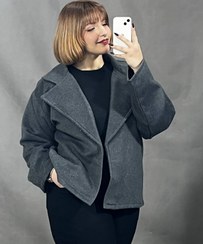 تصویر کت فوتر موهر آستر دار کد 13944 کت فوتر موهر رنگ ذغالی