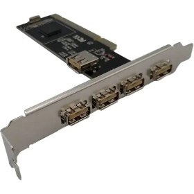 تصویر کارت PCI USB 2.0 چیپ VIA PCI Expansion USB2.0 Card VIA CHIP