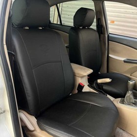 تصویر روکش صندلی ام وی ام MVM 550 مشکی چرم 