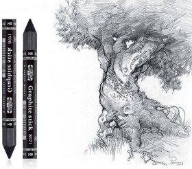 تصویر شمش گرافیت کوه نور (Koh-I-Noor Graphite Stick)