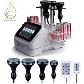 تصویر دستگاه لاغری آراف کویتیشن ورتکس (لاندا) RF Cavitation machine 6 handpieces