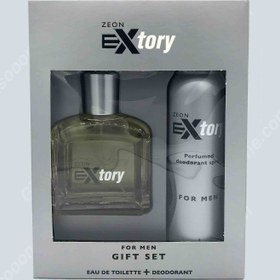 تصویر HUNCA اکستوری پک کادویی زئون مردانه دوتکه کارتنی(8822) ٍEXTORY PACK EAU DE TOILLETE+DEODORANT FOR MEN ٍGIFT SET ZEON