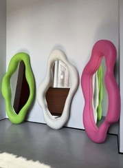 تصویر اینه دفرمه پاپیه ماشه فانتزی Tall curved mirror