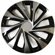 تصویر قالپاق GETZ 14 اینچ غیرقابل شکستن 4 پوشش لبه خاکستری سیاه و سفید Hyundai 