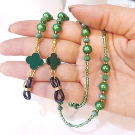 تصویر بند عینک ونکلیف و مروارید سبز 