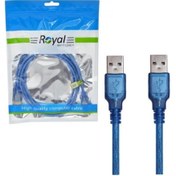 تصویر کابل دوربین Mini USB 1.5m رویال ROYAL شیلددار 