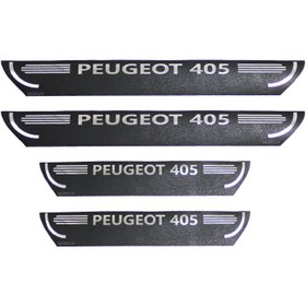 تصویر برچسب پارکابی طرح چرمی مدل ونوس نوشته peugeot - 405 