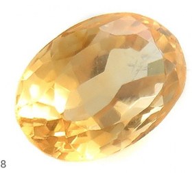 تصویر نگین سیترین خوش رنگ درشت کد 17118 