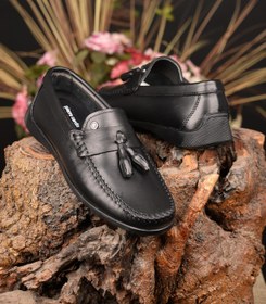 تصویر خرید اینترنتی کالج مردانه سیاه پیر کاردین Pierre Cardin - 584106 - STONE Erkek Cilt Hakiki Deri Loafer Günlük Ayakkabı Sağlamlık&Şıklığı Bir Arada Sunan Özel Seri Tarz Model