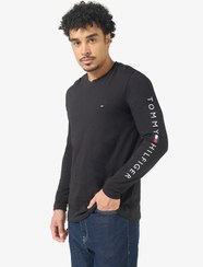 تصویر تی‌شرت آستین بلند باریک برند Tommy Hilfiger Slim Long Sleeve T-Shirt