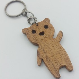 تصویر جاکلیدی خرس چوبی 