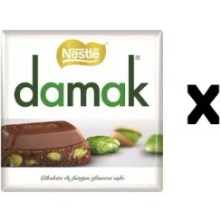تصویر شکلات داماک پسته ای تخته ای Damak 
