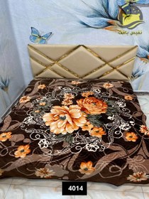 تصویر پتو یکنفره گلدار 