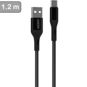 تصویر کابل شارژ کنفی USB-A به Type-C گرین لاین طول 1.2 متر (GNBCTYCBK) Green Lion Braided USB-A to Type-C Cable 1.2m