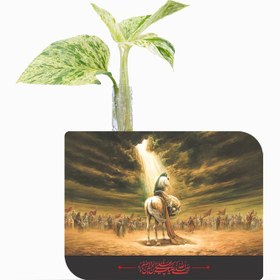 تصویر گلدان چوبی طرح لالایی 