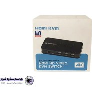 تصویر سوییچ 4 پورت KVM HDMI مدل HK401 پی نت 