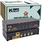 تصویر دستگاه KNET 4K 4PORT HDMI KVM 