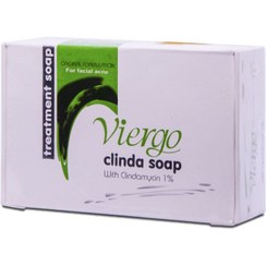 تصویر صابون کلیندا ویرگو حاوی ماده موثر کلیندامایسین 1% 