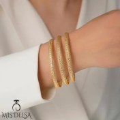 تصویر النگو 6 میل دخترانه 3 عددی 