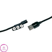 تصویر کابل شارژ USB-A به Type-C/Lightning/Micro USB طول 100 سانتی متر کلومن Koluman مدل KD-M60 توان 12 وات 