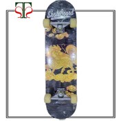 تصویر اسکیت‌ برد بلک دراگون – طرح اژدهای طلایی 