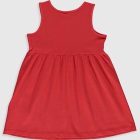 تصویر پیراهن دخترانه (نوزادی)زرشکی رنگ طرح میکی ماوس دار السی وایکیکی کد : ۰S2468Z1 - H1B - Narçiçeği 