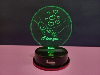 تصویر بالبینگ تمام رنگ تاچ طرح I Love You 