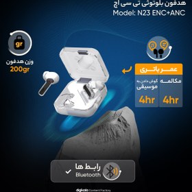 تصویر هدفون بلوتوثی تی سی اچ مدل N23 ENC+ANC 