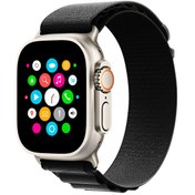 تصویر ساعت هوشمند مکسول مدل MW2 Ultra بدنه تیتانیوم با بند فلزی و نمایشگر AMOLED 