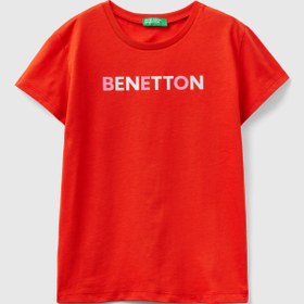 تصویر تی شرت دخترانه | بنتون United Colors of Benetton 224P3I1XC10H8 