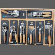 تصویر ست ابزار آشپزخانه 8پارچه برند Beless استیل 