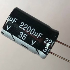 تصویر خازن الکترولیت2200میکرو فاراد35 ولت ا capacitor capacitor